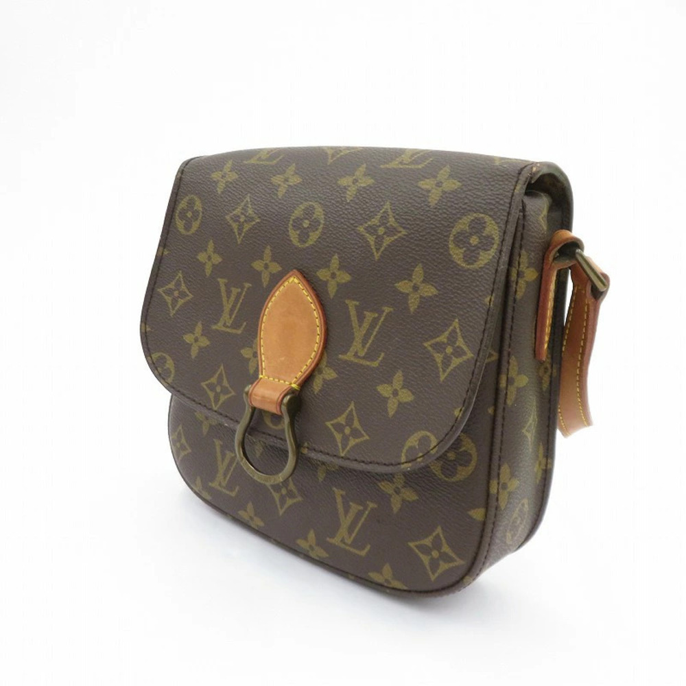 LOUIS VUITTON Monogram Saint Cloud Shoulder Bag Brown